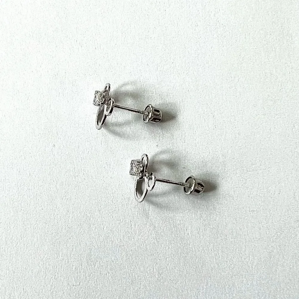 14k Solid gold Mouse earrings | Mouse stud earrings | Real Gold Stud earrings |